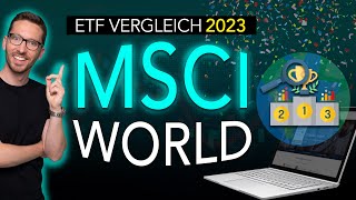 MSCI World ETF Vergleich 2023 📈🌍 Bester MSCI World ETF 2023 Sparplan [upl. by Etnor]