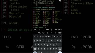 How to use free Hacking tools zphisher Hacking tool viralshorts viral shorts top [upl. by Bowles]