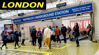 LONDON SUBWAY TRAVEL EXPERIENCEFROM MARLIN WATERLOO HOTEL TO MADAME TUSSAUDS LONDONmadametussauds [upl. by Freeborn]