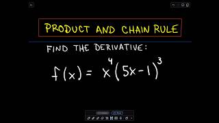 Derivatives  Product  Chain Rule  Factoring [upl. by Canon]