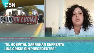 RECLAMO en el HOSPITAL GARRAHAN se pide una RECOMPOSICIÓN SALARIAL urgente [upl. by Ashmead]