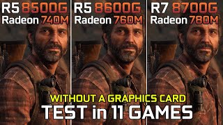 Ryzen 5 8500G vs Ryzen 5 8600G vs Ryzen 7 8700G  Test in 11 Games [upl. by Neelrahs]