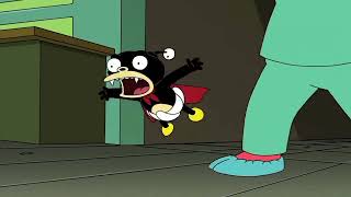 Futurama  Nibbler being thrown kicked knocked flying etc [upl. by Eserahs]