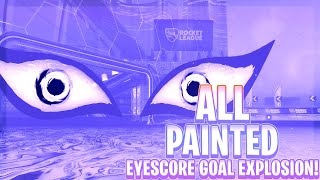 All Painted Eyescore Goal Explosion In Rocket League Season 16 Update [upl. by Parrisch497]