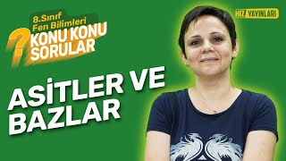 Konu Konu Sorular  8Sınıf Fen Bilimleri Soru Çözümü  Asitler ve Bazlar  LGS 2024 [upl. by Nnylhtak]