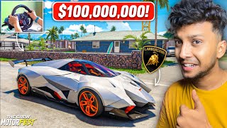 I BOUGHT THE WORLDS MOST INSANE CAR 😱LAMBORGHINI EGOISTA The Crew Motorfest  LOGITECH G29 [upl. by Orgalim]