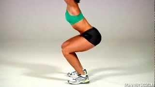 3 Prisoner Squats  Office Workout  Fully Fit by Runners World [upl. by Coffey]