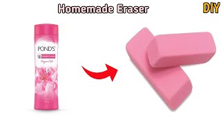 How to make Eraserclay type Eraser at home easily makinghow to make Kneaded Eraserhomemade Eraser [upl. by Deehsar]