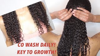 How to Co Wash Natural Hair DAILY successfully The Key to Hair GROWTH [upl. by Terzas]