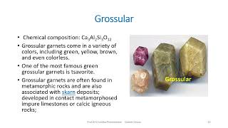 Garnet group of minerals [upl. by Arriek]