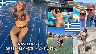 WE TRAVELLED AROUND THE GREEK ISLANDS IN A WEEK HERES HOW IT WENT holiday vlog [upl. by Borlase]