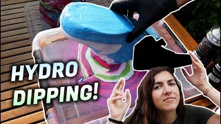 How to Hydro Dip Nike Air Force 1 Sneakers with Spray Paint [upl. by Nnylaf]