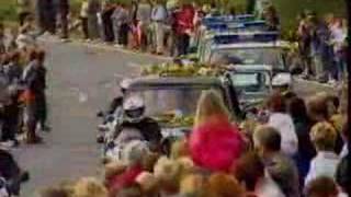 Princess Dianas Funeral Part 37 The Hearse Nears Althorp [upl. by Leod]