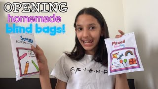 HOMEMADE BLIND BAGS OPENING  Karina M [upl. by Neb]