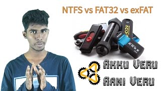 NTFS vs FAT32 vs exFAT  What is File System  Akku Veru Aani Veru  Tamil [upl. by Wilona349]