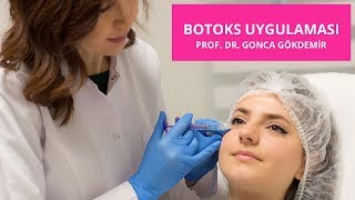 Alın kırışıklıkları için botoks uygulaması  Prof Dr Gonca Gökdemir [upl. by Airad]