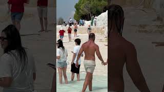 🌞White Heaven Pamukkale Türkiye Summer Holiday Fun Day🔥 pamukkaleturkey [upl. by Vinna]