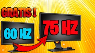 FIZ UM OVERCLOCK NO MEU MONITOR 60hz para 75HZ 60hz para 120hz PLACA DE VIDEO NVIDIAAMDINTEL [upl. by Karia92]