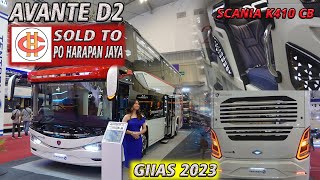 Avante D2 double decker Scania K410CB Sold To Po Harapan Jaya [upl. by Nehgaem]