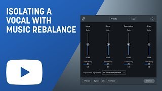 Isolate a Vocal with Music Rebalance in RX [upl. by Otrebron]