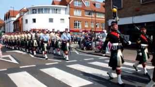 Argyll and Sutherland Highlanders March through Canterbury [upl. by Itsirc]