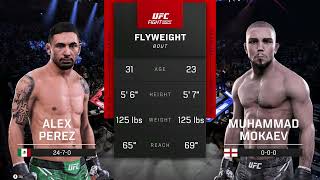 Alex Perez vs Muhammad Mokaev FULL FIGHT  UFC 5 AI Simulation [upl. by Asenab244]