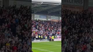 Hartlepool FC Fans singing loud and proud after taking an early lead against Chesterfield FC 2023 [upl. by Yrod]