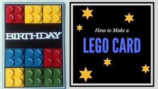 How to Make a Lego Birthday Card [upl. by Acenes225]