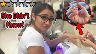 Taking My Girlfriend To The WORST Rated Nail Salon In My City She Didnt Know [upl. by Enomed]