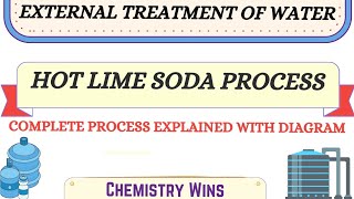 HOT LIME SODA PROCESS  EXTERNAL TREATMENT OF WATER sadhanadhananjayaCHEMISTRY WINS [upl. by Averir]