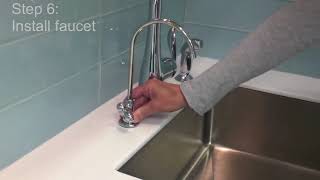 How to Install Aquasanas Claryum 2Stage Under Sink Water Filter Model AQ5200 [upl. by Shina]