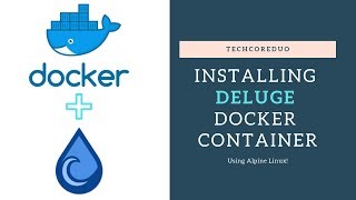 Deluge Docker Install 2019 [upl. by Llenahc100]