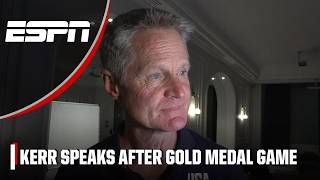 ‘An amazing feeling’ 🥇Steve Kerr talks Team USA’s gold medal win vs France  ESPN [upl. by Libbie858]