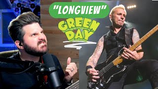 Bass Teacher REACTS to quotLONGVIEWquot by Green Day [upl. by Aivatan346]