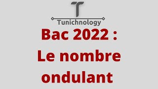 Correction bac pratique informatique 2022 bac Scientifique Le nombre ondulant [upl. by Odrahcir]