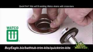 Watco QuickTrim Kits  Quickly Change Your Bathtub Drain and Overflow Finish [upl. by Esther]