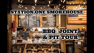 Station One Smokehouse  Plainfield Illinois  BBQ Joint amp Pit Tour [upl. by Uolyram]