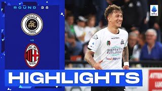 SpeziaMilan 20  The hosts shock Milan with two late goals Goals amp Highlights  Serie A 202223 [upl. by Yetty]