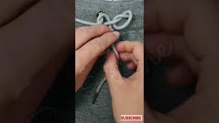 Knot For Man Pants Hack to Tie Pants PerfectlyAdjustable KnotdiyFashion HackviralTrouser knot [upl. by Bogie194]