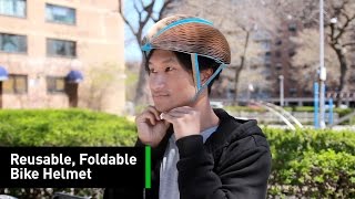 This Reusable Foldable Bike Helmet Is Made FromPaper [upl. by Irami]