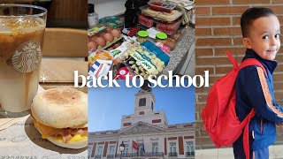 BACK TO SCHOOL 🎒🏫 Primer día de cole  COMPRA MERCADONA Almuerzos y snacks para el cole [upl. by Starinsky701]