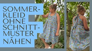 Sommerkleid ohne Schnittmuster nähen  DIY mit Annas Nähschule [upl. by Radburn]