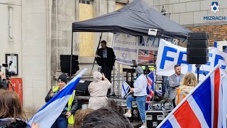 Rabbi Shaws speech at solidarity rally for Israel [upl. by Ah]