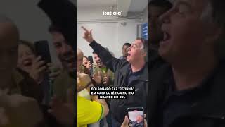 BOLSONARO FAZ FEZINHA EM CASA LOTÉRICA NO RIO GRANDE DO SUL [upl. by Mckale]