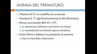 18 Avances en el manejo de anemia neonatal [upl. by Coughlin]