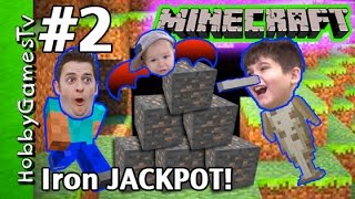 Iron JACKPOT Minecraft Survival Mode Tutorial HobbyGuy 2 HobbyGamesTV [upl. by Horsey]