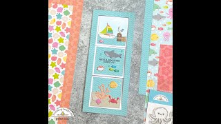 Window Flip Slimline Card Tutorial [upl. by Natanoy]