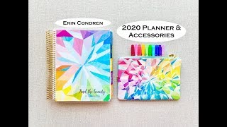 ERIN CONDREN 2020 LIFE PLANNER Review amp Accessories [upl. by Scheck]