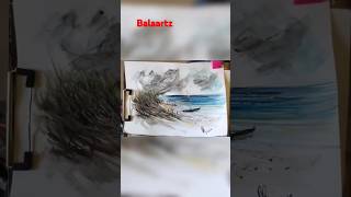 Some Details Of Watercolour Painting Seascape WatercolourTutorial Balaartz 🖌️ [upl. by Player199]