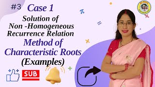 3 Case I of Nonhomogeneous recurrence relation  when fn is constant  Examples of Nonhomo [upl. by Anallise31]